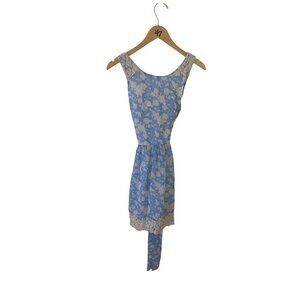 Disney Alice Through The Looking Glass Blue Lace Floral Dress - Medium